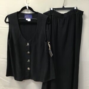 2 piece Tencel vest and skirt